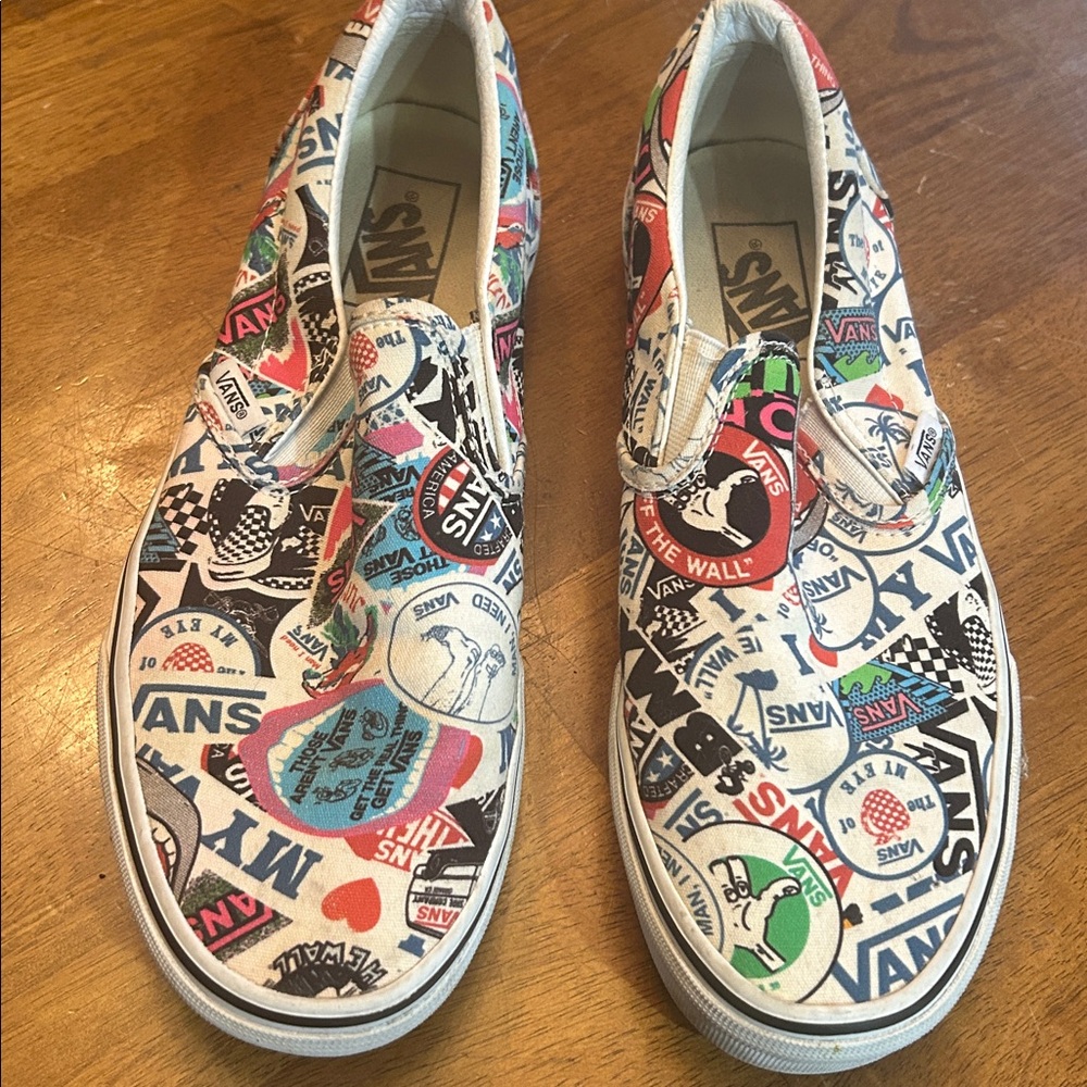 Vans WMNS Classic Slip On Vans Mash Up Stickers/Trwht sneakers